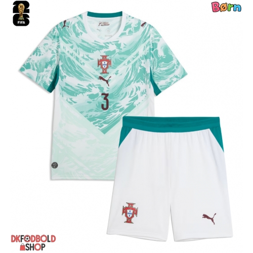 Portugal Ruben Dias #3 Udebanesæt Børn VM 2026 Kort ærmer (+ korte bukser)